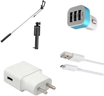 DAKRON Wall Charger Accessory Combo for Lenovo Z5(White)