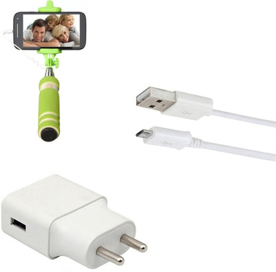 DAKRON Wall Charger Accessory Combo for Huawei Nova 3i(White)