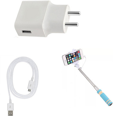 DAKRON Wall Charger Accessory Combo for Nokia 2.1(White)