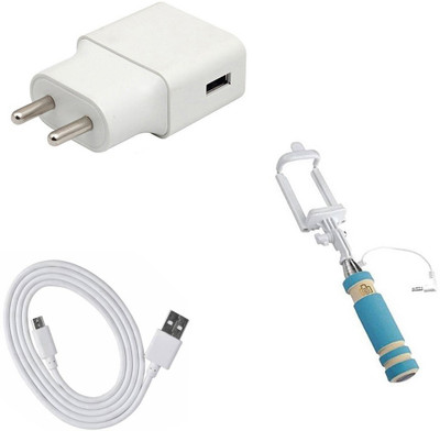 DAKRON Wall Charger Accessory Combo for Vivo Y71i(White)