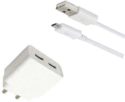 DAKRON Wall Charger Accessory Combo for Vivo V9 Pro(White)