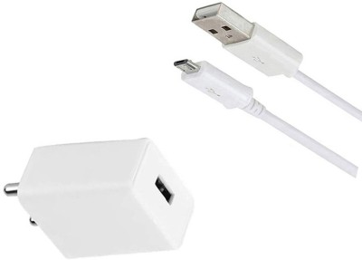 DAKRON Wall Charger Accessory Combo for Lava Z61(White)