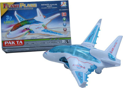 

August Â Musical And lighting 3d Helicopter plane for kids(Multicolor)