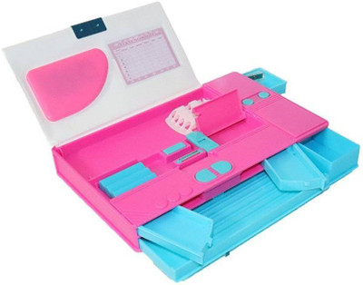 

Genextonline 1 Beauty Princess Dream Art Plastic Pencil Box(Set of 1, Pink)