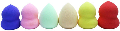 

Butees18 Set of 6 Makeup Beauty Foundation Cream Powder Liquid Blender Spong Puff