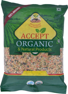 

ACCEPT ORGANIC Unpolished Green, Yellow, Black Mix Dal (Split)(500 g)
