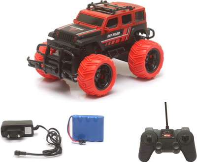 

Miss & Chief Big and Mean Rock Crawling 1:20 Scale Modified Off-Road Hummer RC Car/Monster Truck (Red)(Multicolor)