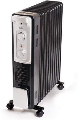 Glen HA-7015OR11 Electric Oil Filled Radiator Room Heater 7015 11 Fins 2900 W Oil Filled Room Heater