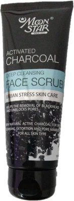 

Moonstar Activated Charcoal Face Scrub - Deep Cleansing, Dead Skin Removal & Skin Exfoliation [100g] Scrub(100 g)