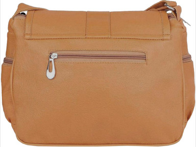 Meraki Sasha Women Casual Tan PU Sling Bag
