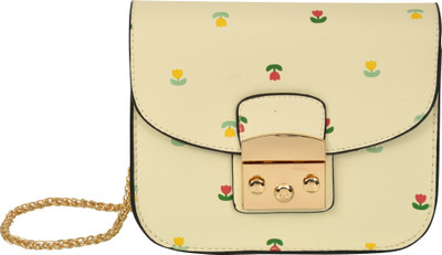 

Fiona Trends Women Casual White PU Sling Bag