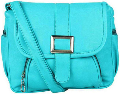 

Meraki Sasha Women Casual Blue PU Sling Bag