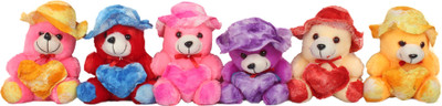 

BM soft toys Pack of 6 (15x8) - 15 cm(Multicolor)