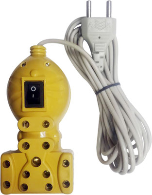 

Element Extension_yellow robot 5 Socket Surge Protector(Yellow)