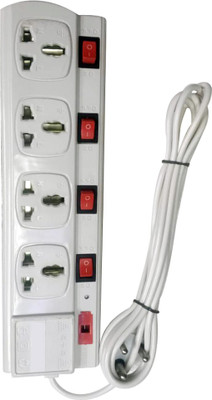 

Element Extension_Rectangle white 4 Socket Surge Protector(White)