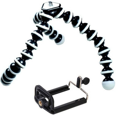

Landmark AEP_597A_Gorilla smart phones compatiable Portable tripod||360 degree tripod|| Foldable triopod|| Camera stand|| Mobile Tripod|| Camcorder tripod|| Camera mount|| Extendable tripod||Three-Dimensional Head & Quick Release Plate|| Assorted color|| 