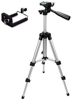 

Perfect Nova (Device Of Man) Tripod-3110 Portable Adjustable Aluminum Lightweight Camera Stand With Three-Dimensional Head & Quick Release Plate For Video Cameras and mobile Tripod(Silver, Supports Up to 3000)