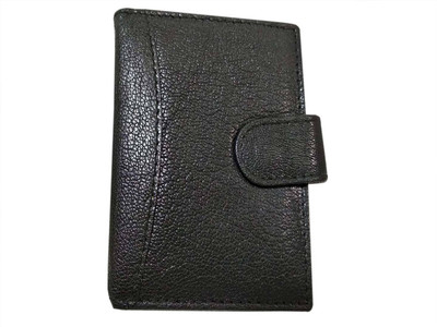 

Hillcart Men Formal Black Genuine Leather, Fabric Card Holder(16 Card Slots)
