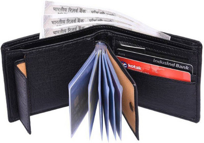 

Accezory Boys Black Artificial Leather Wallet(8 Card Slots)