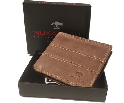 

Nukaichau Men Casual Brown Genuine Leather Wallet(3 Card Slots)