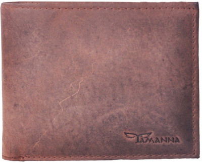 

Tamanna Men Brown Genuine Leather Wallet(6 Card Slots), Multicolor