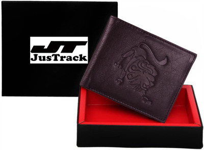 

JusTrack Men Brown Genuine Leather Wallet(1 Card Slot)