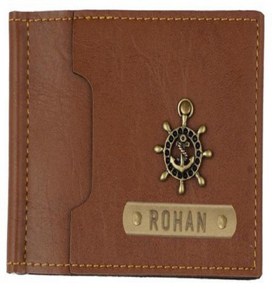 

The Junket Men Tan Artificial Leather Money Clip(2 Card Slots)