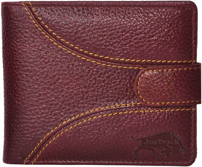 

JusTrack Men Brown Genuine Leather Wallet(8 Card Slots)