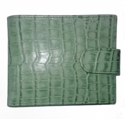 

TOUGH Men Casual Green Genuine Leather Wallet(5 Card Slots)