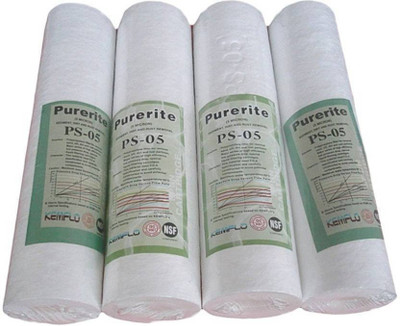 

KRPLUS Purerite PP/Spun Sediment Filter PS-05 4 Pcs Solid Filter Cartridge(5, Pack of 4)