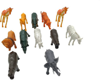 

YNS Crafts Stock Jungle Animal Toy with Farm Animal 8(Multicolor)