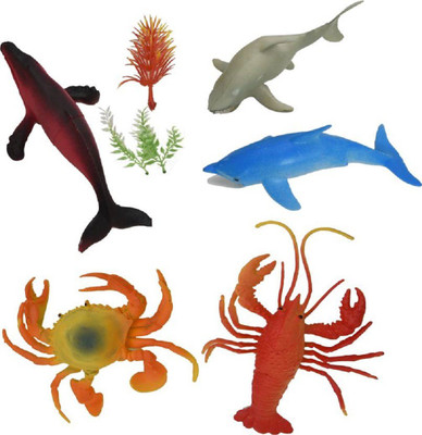 

YNS Crafts Stock 2 Sea Creatures for Kids & Aquarium(Multicolor)