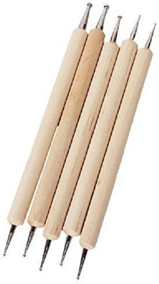

AsianHobbyCrafts Carving Tool Double End Stainless Steel Ball Wooden Tool for Carving,Nail Art,Etc. (Set of 5) : SET D