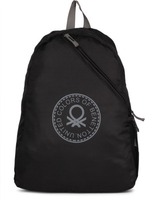 

United Colors of Benetton ECO 2 BACKPACK BLACK 19.5 L Backpack(Black), 100