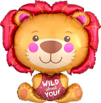 

Wanna Party Printed Wild About You Lion Balloon 36425 Balloon(Multicolor, Pack of 1)