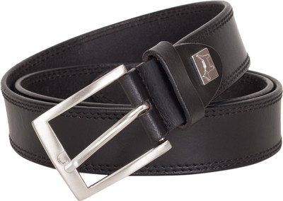 

Pelpe Men Casual Black Genuine Leather Belt