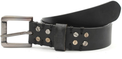 

Footvalle Men Black Genuine Leather Belt