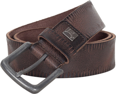 

Pelpe Men Casual Brown Genuine Leather Belt, Dark brown