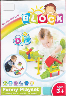 

Bestie Toys New Styles DIY 120 Pcs Baby Block Real Action Fun Playset(Multicolor)