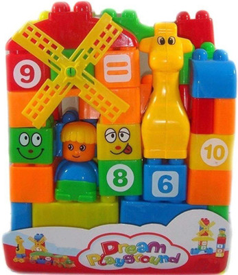 

Gencliq Smart multicolor 35 block for kids (dream play ground) (35 pcs) (multicolor)(Multicolor)