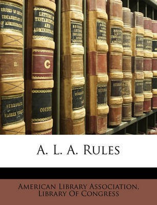A. L. A. Rules(English, Paperback, unknown)