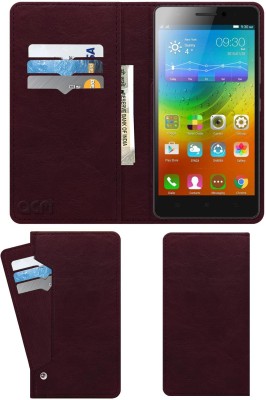 ACM Flip Cover for Lenovo A7000 Turbo(Maroon, Cases with Holder, Pack of: 1)