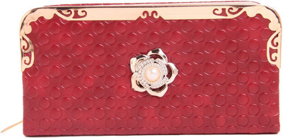 Fiona Trends Casual Red Clutch