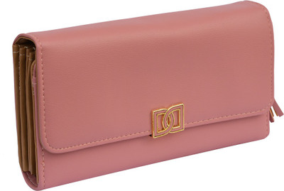 

Quickk Women Pink Artificial Leather Wrist Wallet(5 Card Slots)