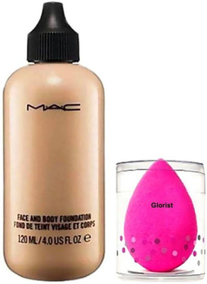 

glorist puff and mac foundation(Set of 2)