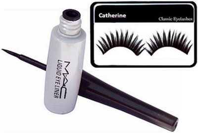 

catherine eyelashes with Mac Liquid eyeliner(Set of 2)