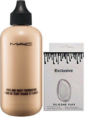 

Exclusive Silicon Puff & Face And Body Foundation(Set of 2)