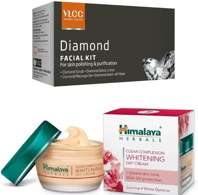 

Himalaya Clear Complexion Whitening Day Cream, Diamond Facial Kit(Set of 2)