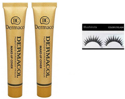 

blushinsta combo set of dermacol eyelashes(Set of 3)