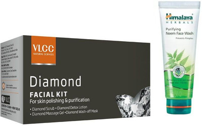 

Himalaya Purifying Neem Face Wash, Diamond Facial Kit(Set of 2)